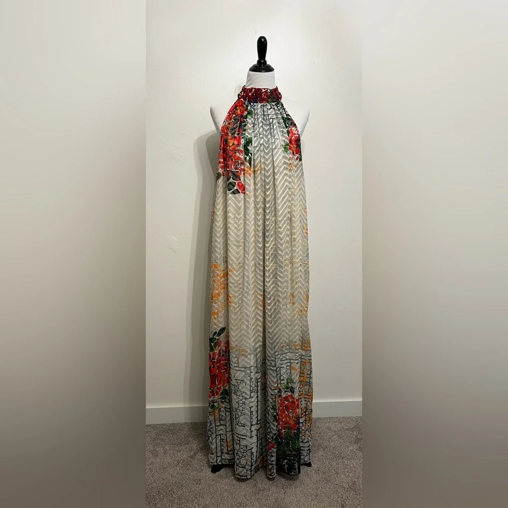Bhanuni By JYOTI The Marilla Maxi Dress Boho Antropologie Embroidery Size XL - Picture 5 of 14